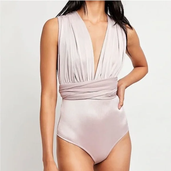 Free People Mauve “100 Ways” Bodysuit - Picture 3 of 7